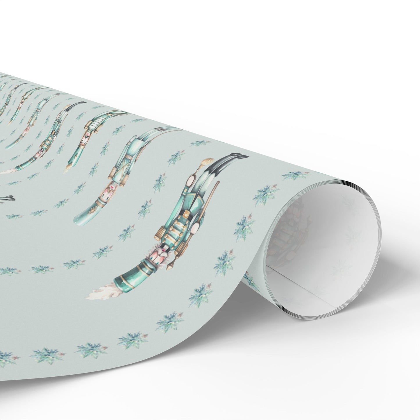 Frosted Regiment – Mint Nutcracker Wrapping Paper