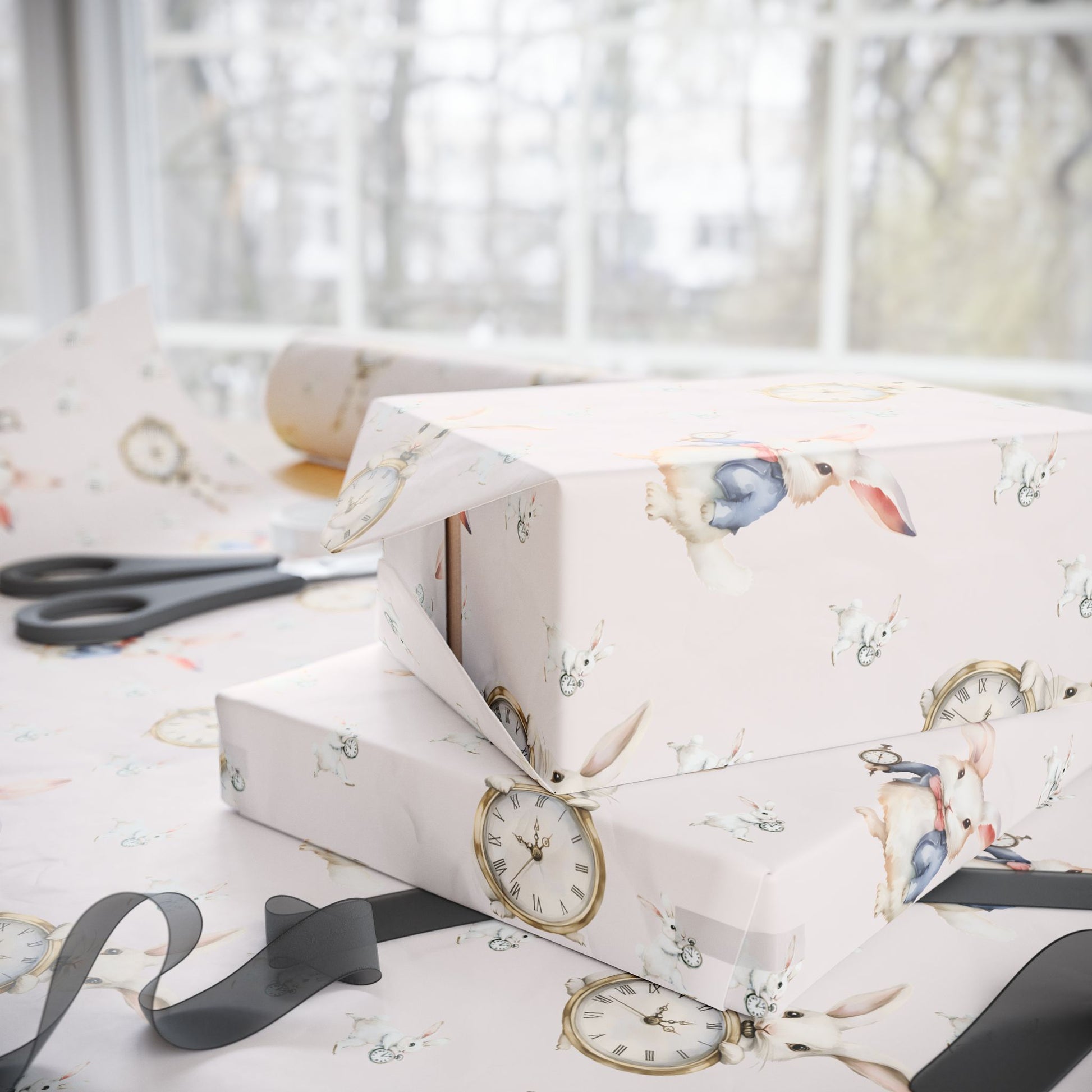 White Rabbit Wrapping Paper