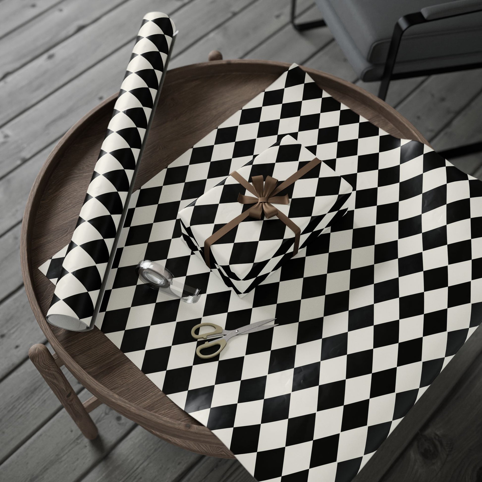 Black & White Diamond Gift Wrap