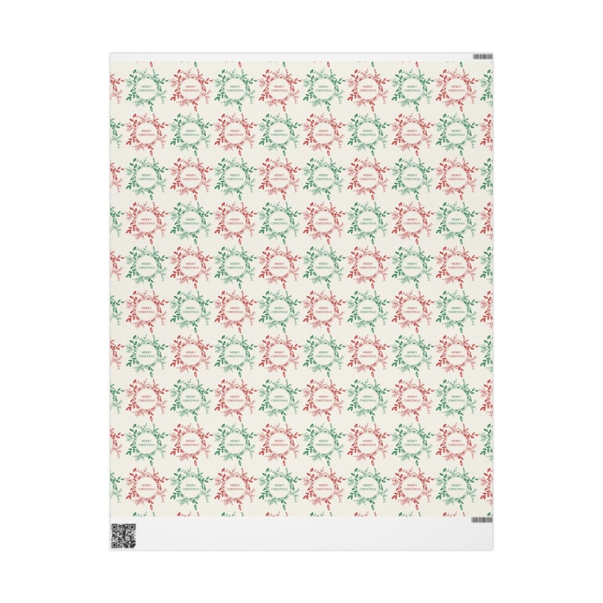 Holly Jolly Wreaths – Classic Christmas Wrapping Paper