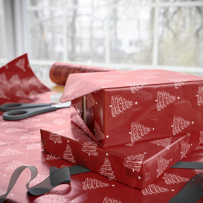 Twinkle Twirl – Elegant Christmas Tree Wrapping Paper