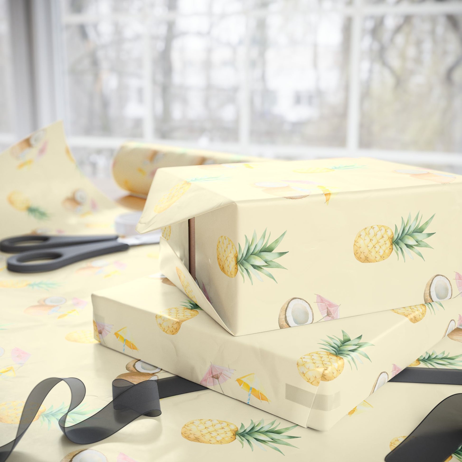 Tropical Pina Colada Wrapping Papers