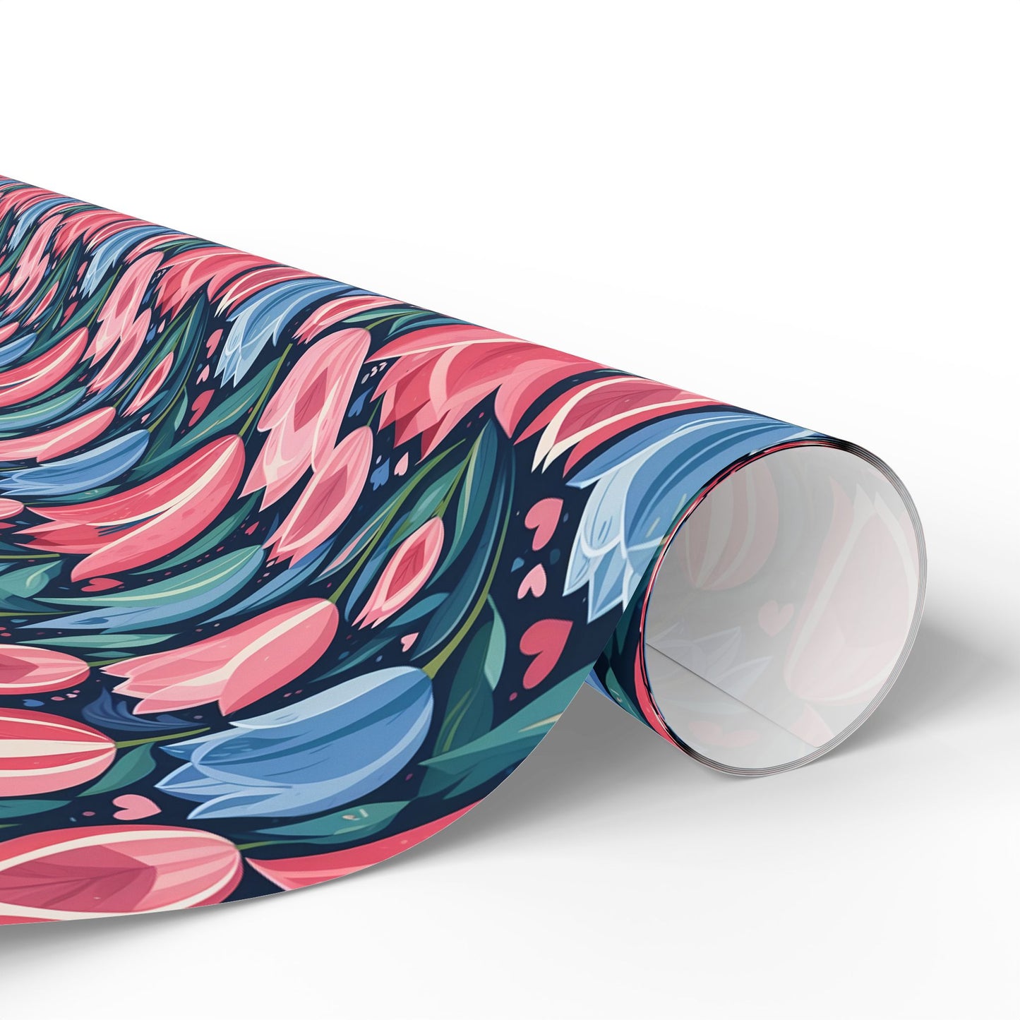 Vibrant Tulip Floral Wrapping Paper Roll