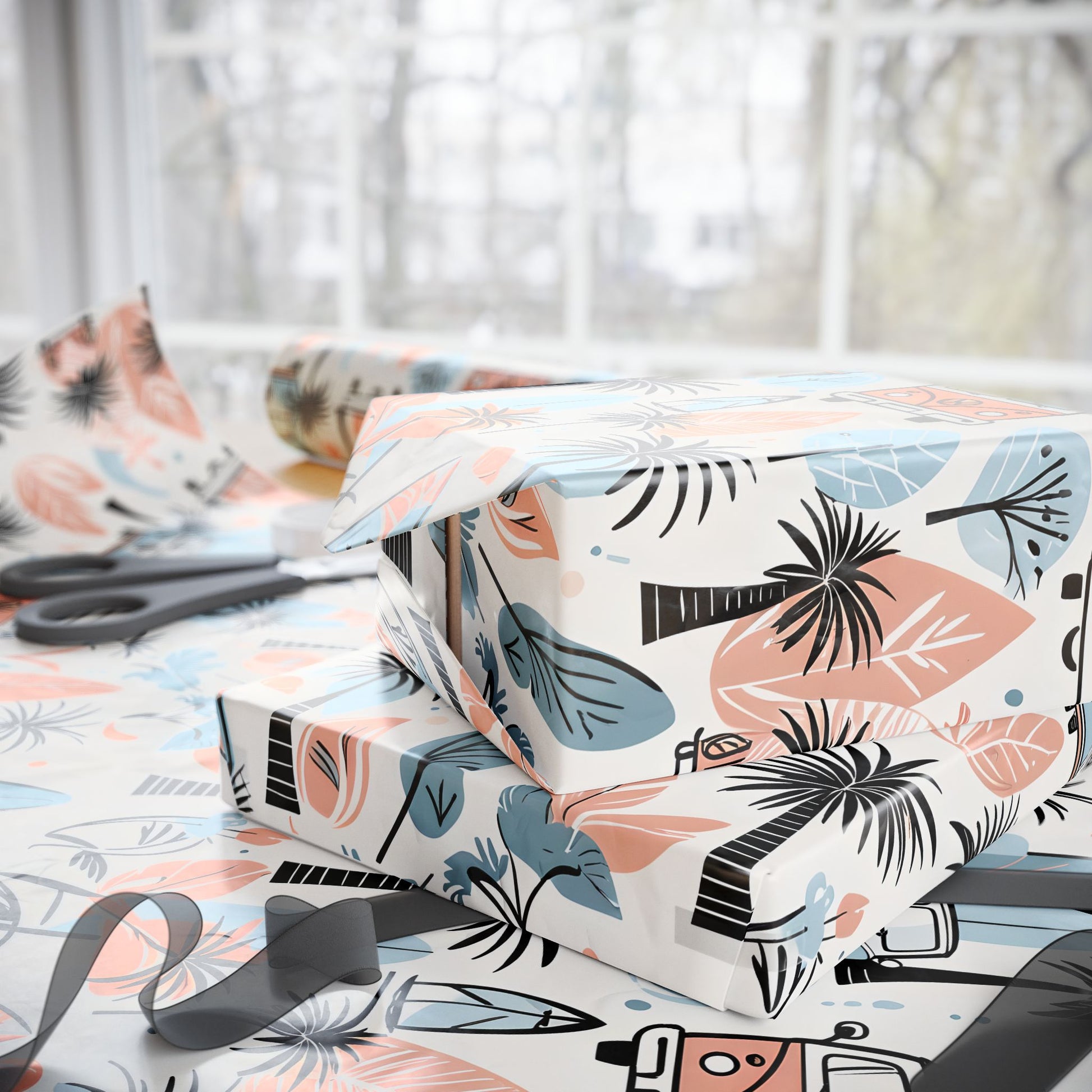 Surfboard Beach Wrapping Papers, Beach and Sea Vibes