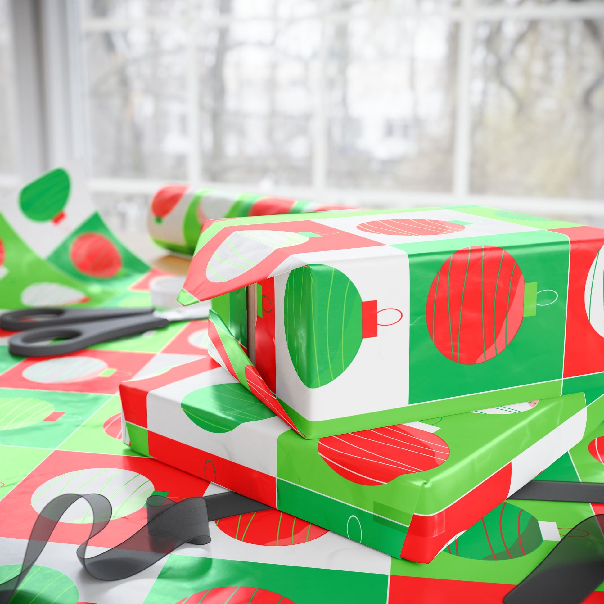Festive Wrapping Paper Roll