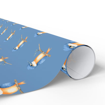 Blue Kookaburra Wrapping Paper