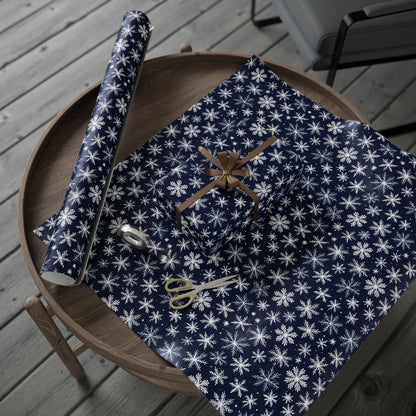 Let It Glow – Midnight Snowflake Wrapping Paper