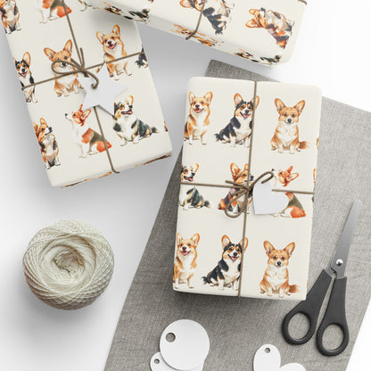 Corgi Wrapping Paper Rolls