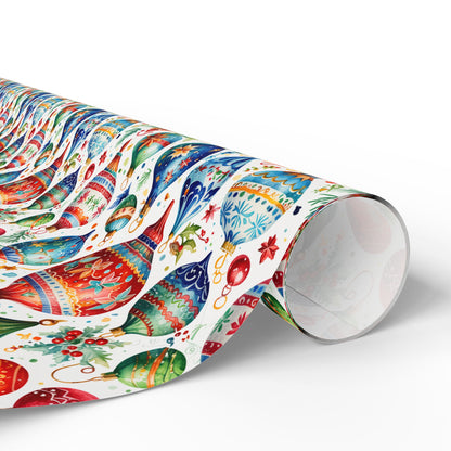 Shiny Things & Holiday Flings – Vintage Ornament Wrapping Paper That Slays