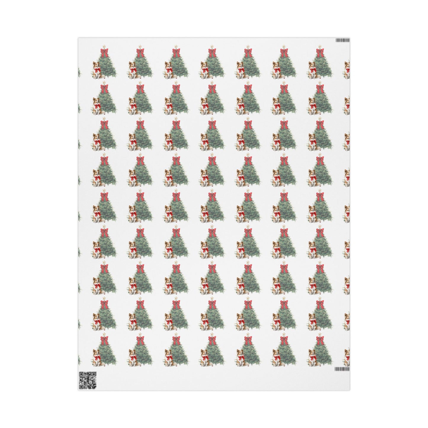 Christmas Wreath Wrapping Paper Roll — Festive Holiday Gift Wrap