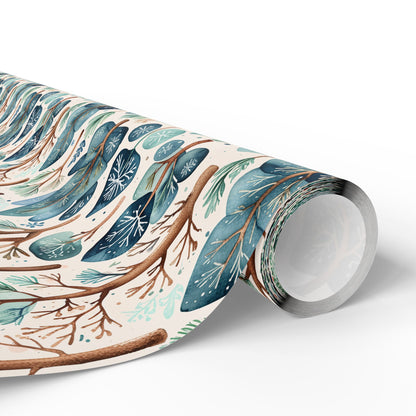 Abstract Tree Pattern Gift Wrap