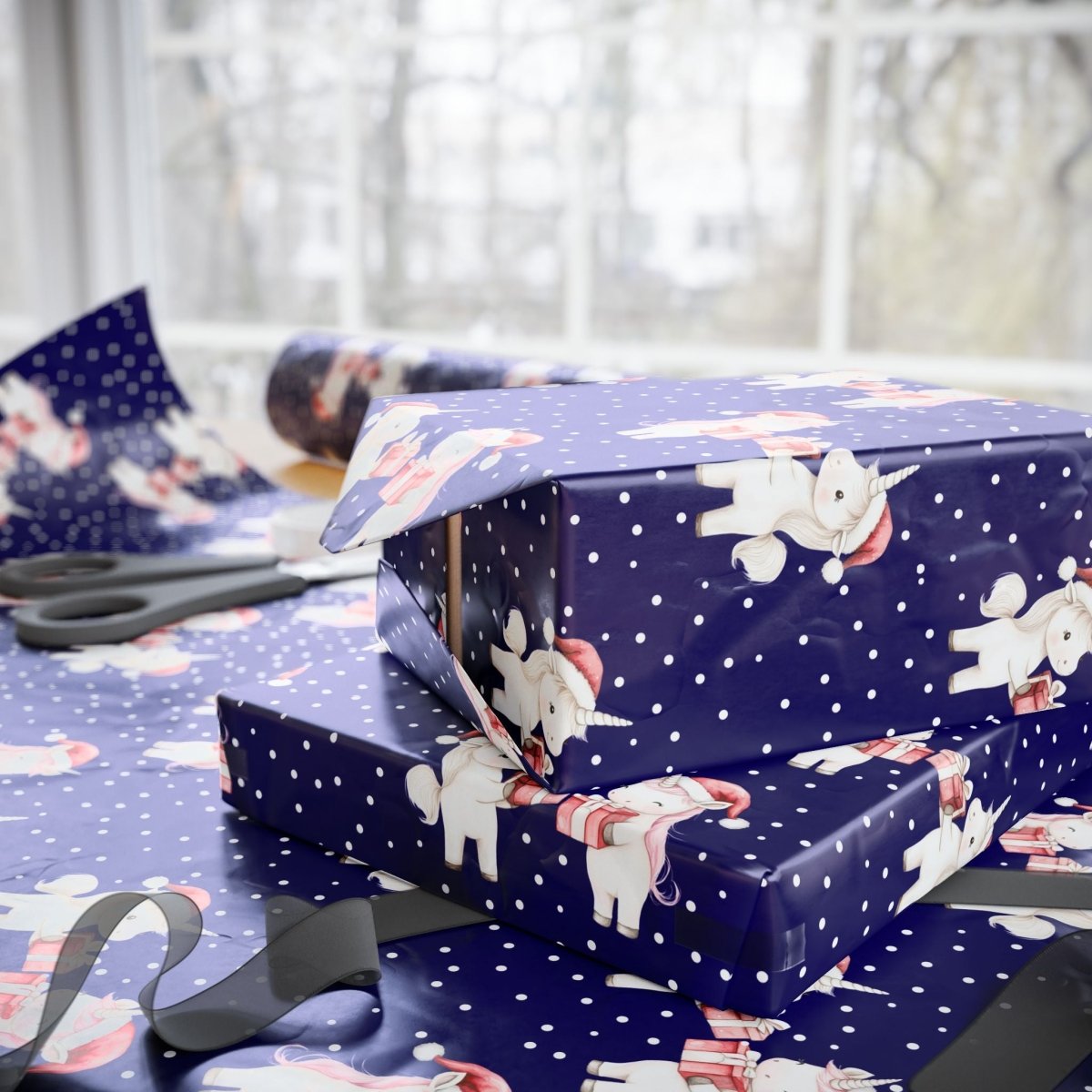 Enchanted Noel – Unicorn Wrapping Paper