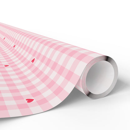Pink Gingham Wrapping Paper