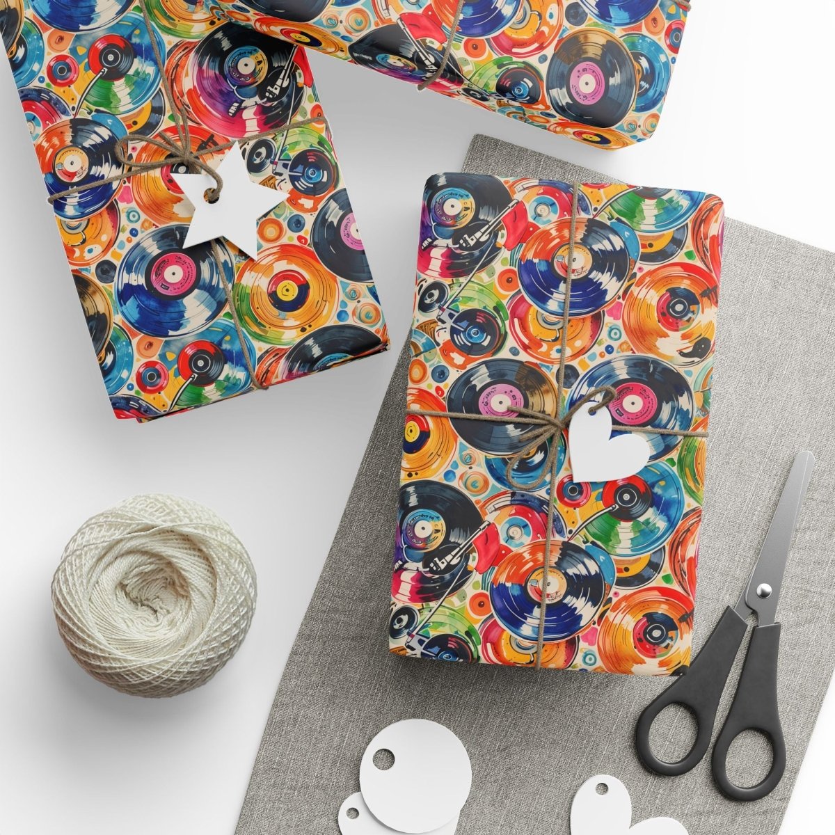 Colorful Record, Music-themed Wrapping Paper