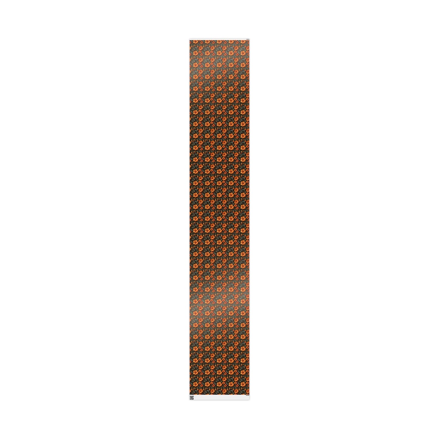 Vintage Orange Floral Wrapping Paper