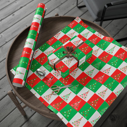 Pop - Tinsel Trees – Modern Graphic Christmas Wrapping Paper