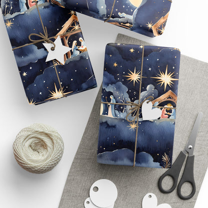 O Holy Night – Nativity Scene Wrapping Paper