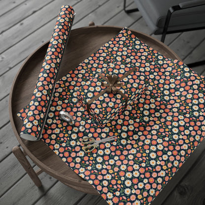 Colorful Daisy Floral Wrapping Paper