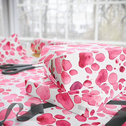 Pet Lover's Paradise Pink Paw Print Gift Wrap Collection