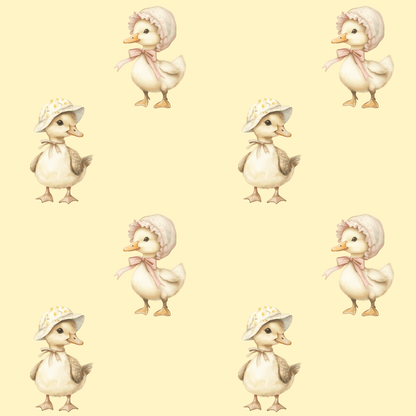 Charming Yellow Baby Duck Wrapping Paper