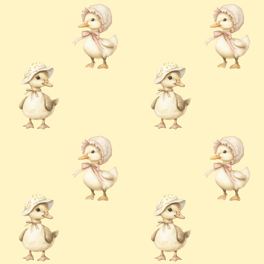 Charming Yellow Baby Duck Wrapping Paper