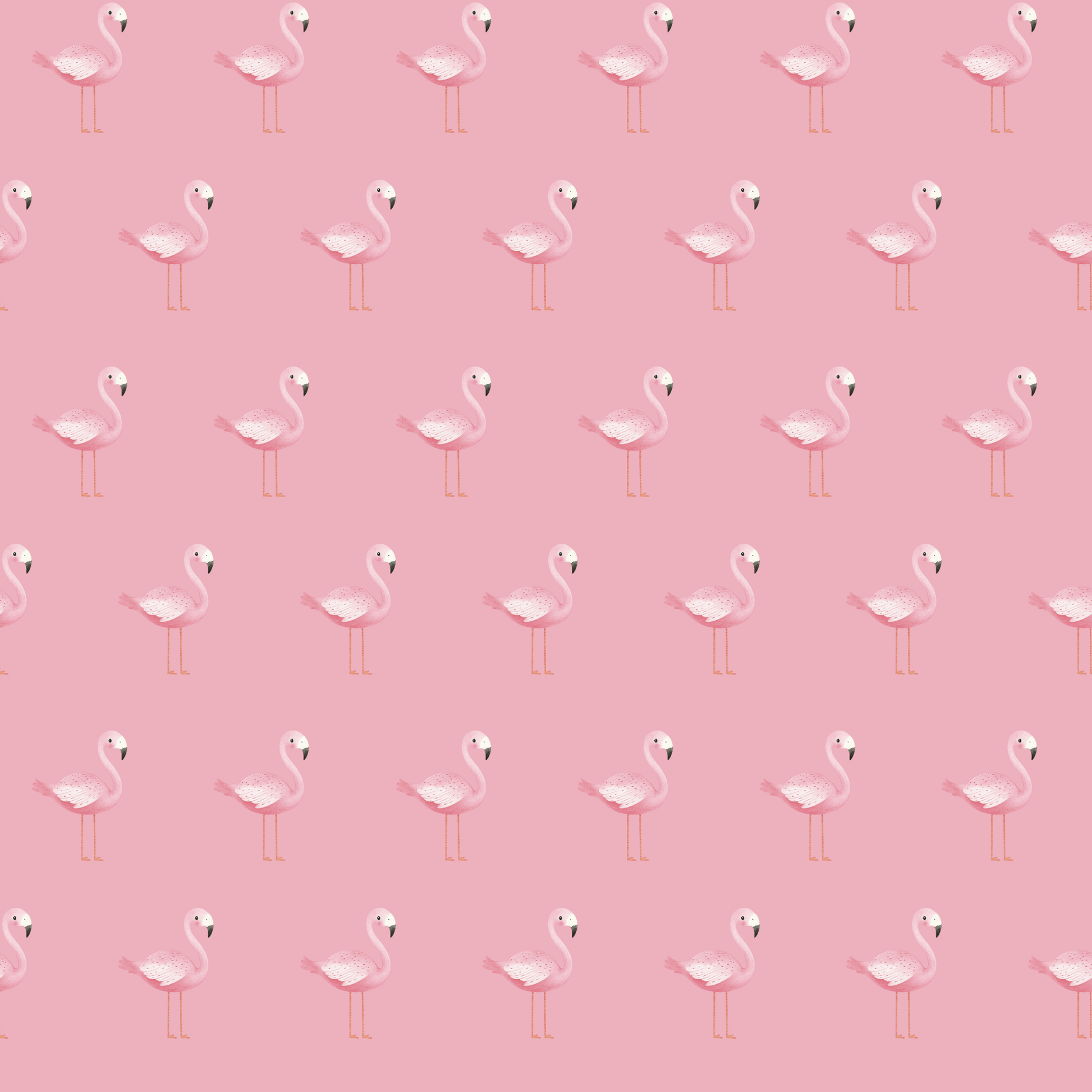 Chic Pink Tropical Flamingo Gift Wrap