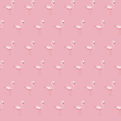 Chic Pink Tropical Flamingo Gift Wrap