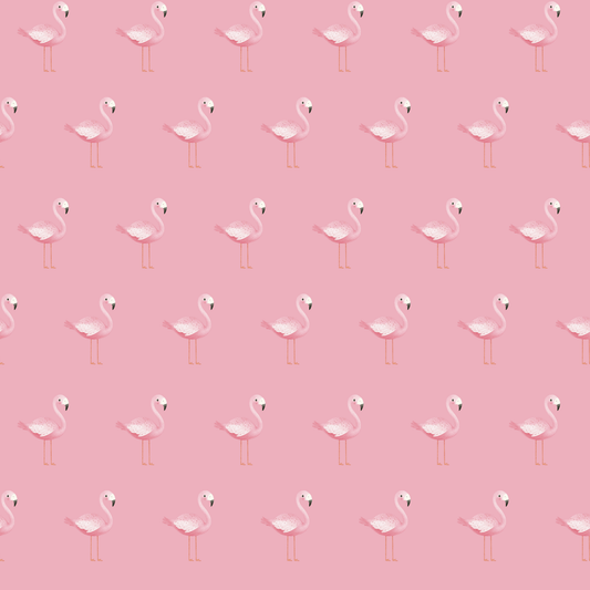 Chic Pink Tropical Flamingo Gift Wrap