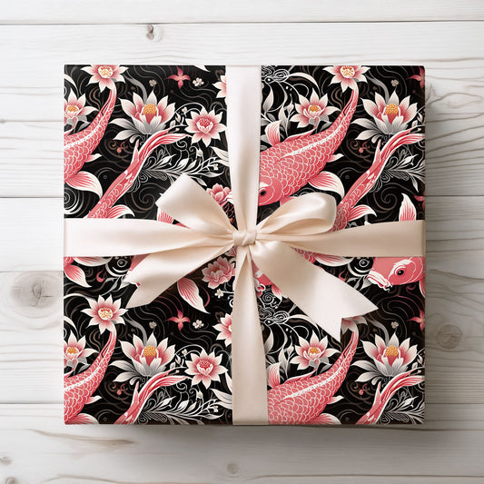 Koi Elegance – Graceful Gift Wrap