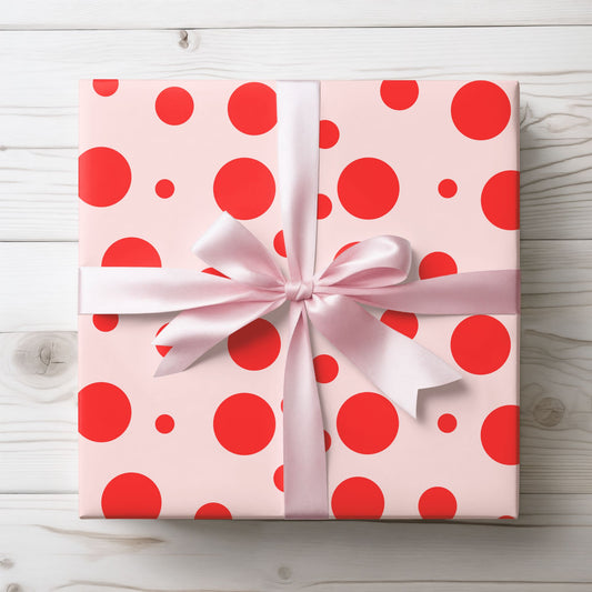 Polka Party – Playful Pink & Red Wrap