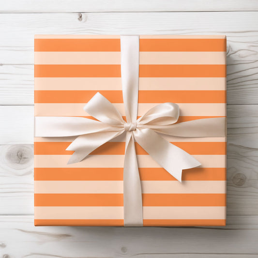 Chic Orange Stripes – Modern Wrap