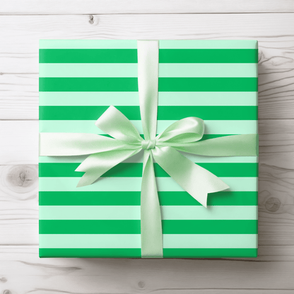 Go Green & Gift Happy – Fun Striped Wrap