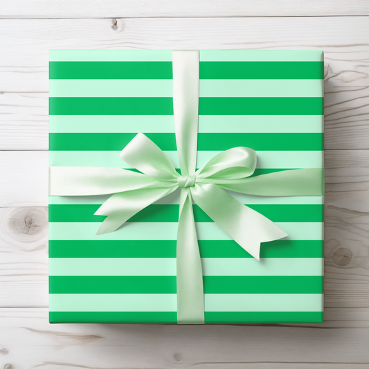 Go Green & Gift Happy – Fun Striped Wrap