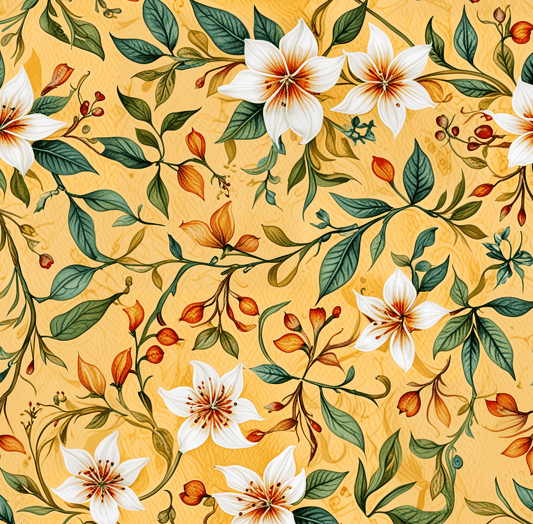 Golden Bloom – Floral Wrap