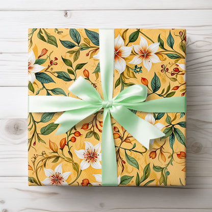 Golden Bloom – Floral Wrap
