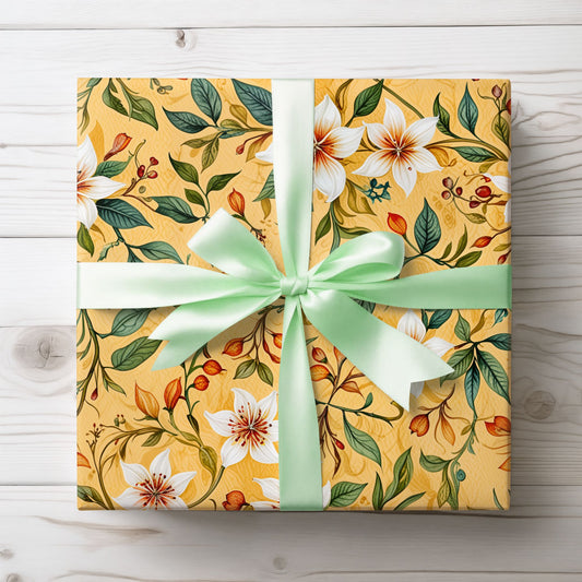 Golden Bloom – Floral Wrap