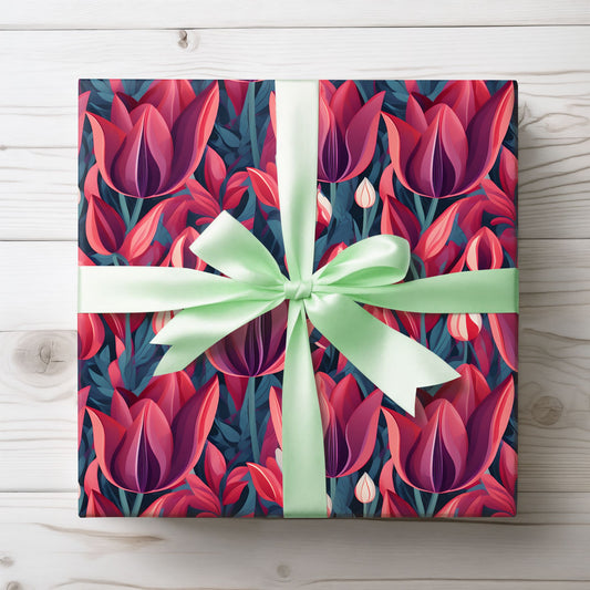 Tulip Grace – Elegant Gift Wrap for Life’s Special Moments”