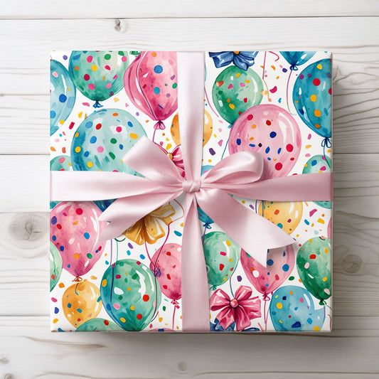 Party Pop – Bright Balloons & Confetti Wrap