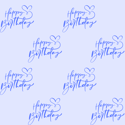 Blue Birthday Brush – Artistic Wrap