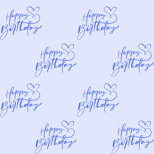 Blue Birthday Brush – Artistic Wrap
