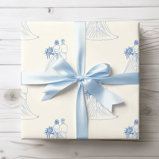 Mr and Mrs Wedding Gift Wrap