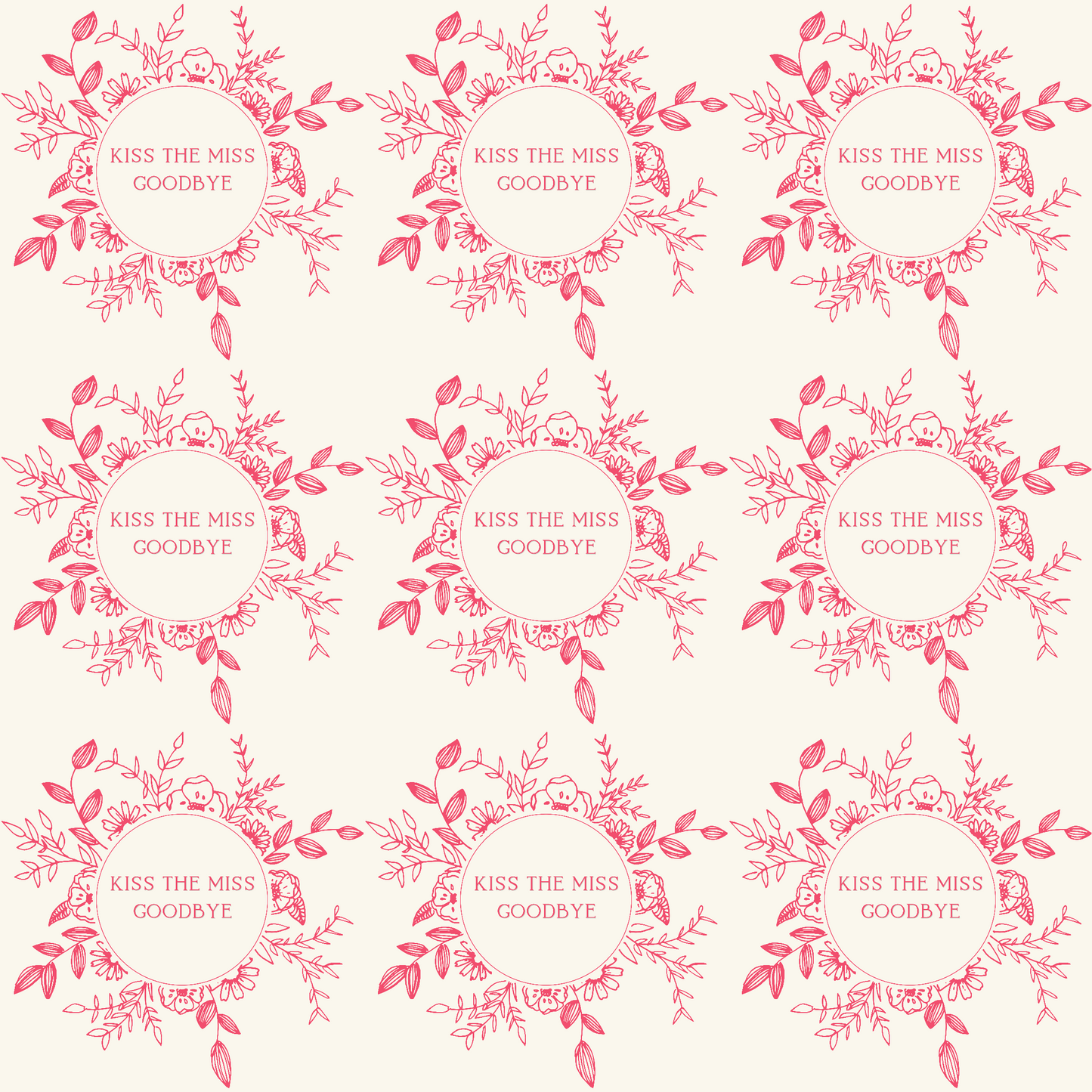 Kiss the Miss Goodbye, Bachelorette Wrapping Paper