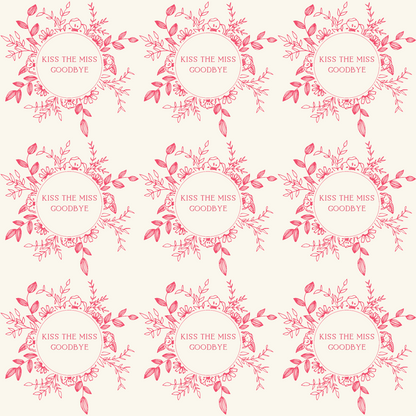 Kiss the Miss Goodbye, Bachelorette Wrapping Paper