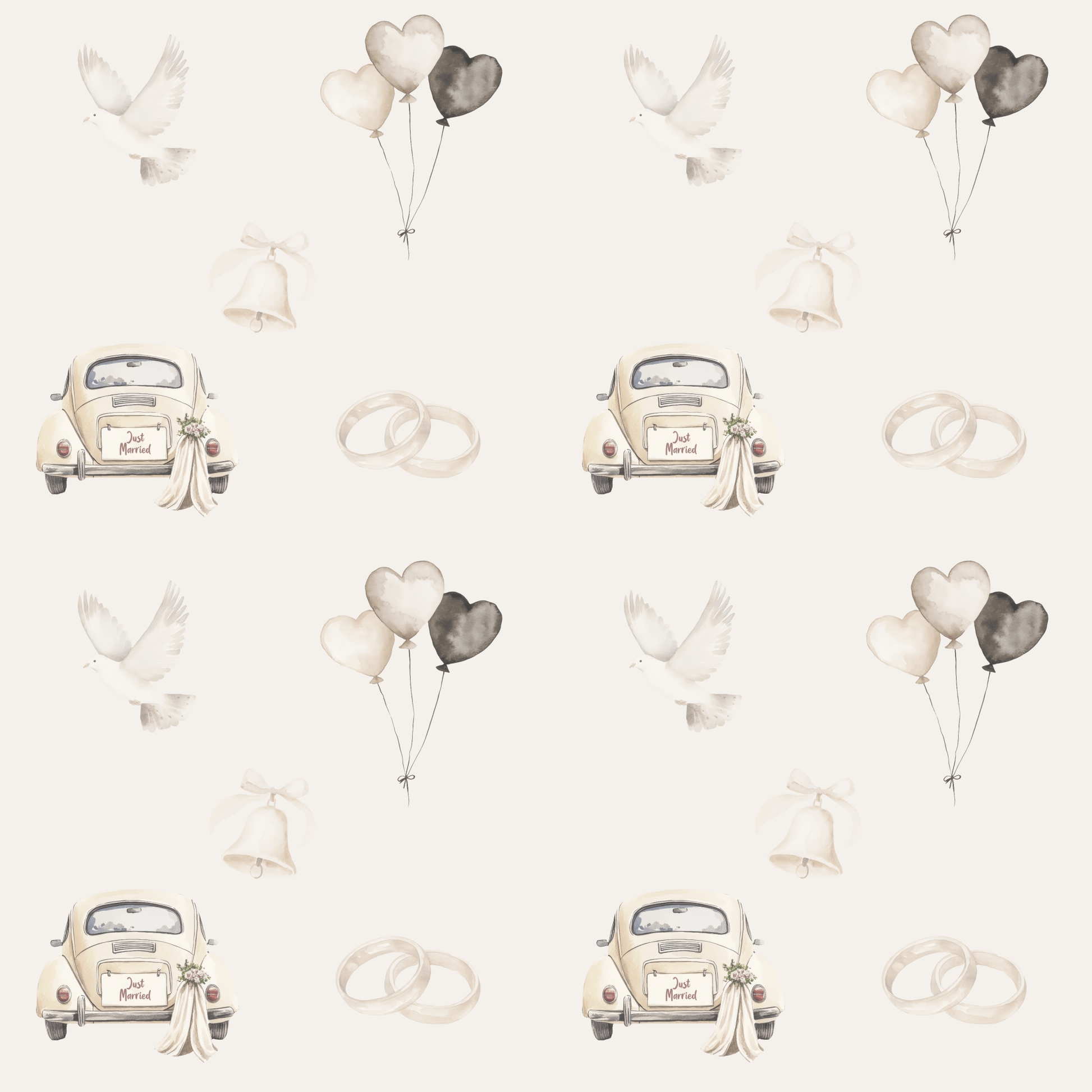 Just Married Gift Paper