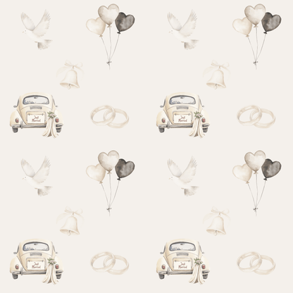 Just Married Gift Paper