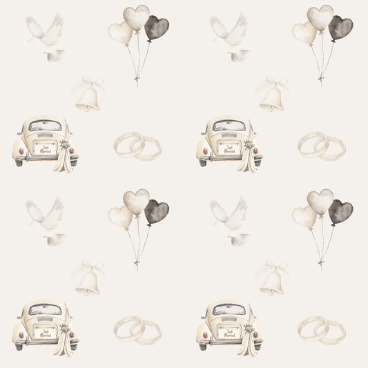 Just Married Gift Paper