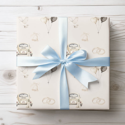 Just Married Gift Paper