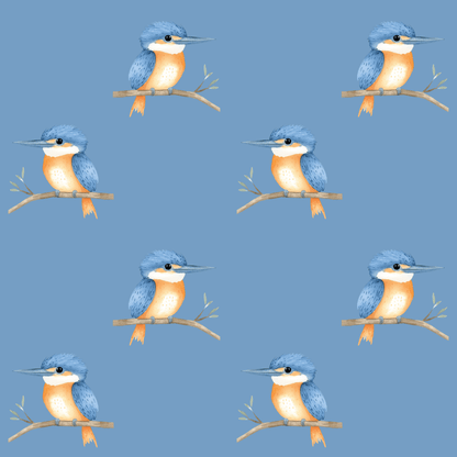 Blue Kookaburra Wrapping Paper