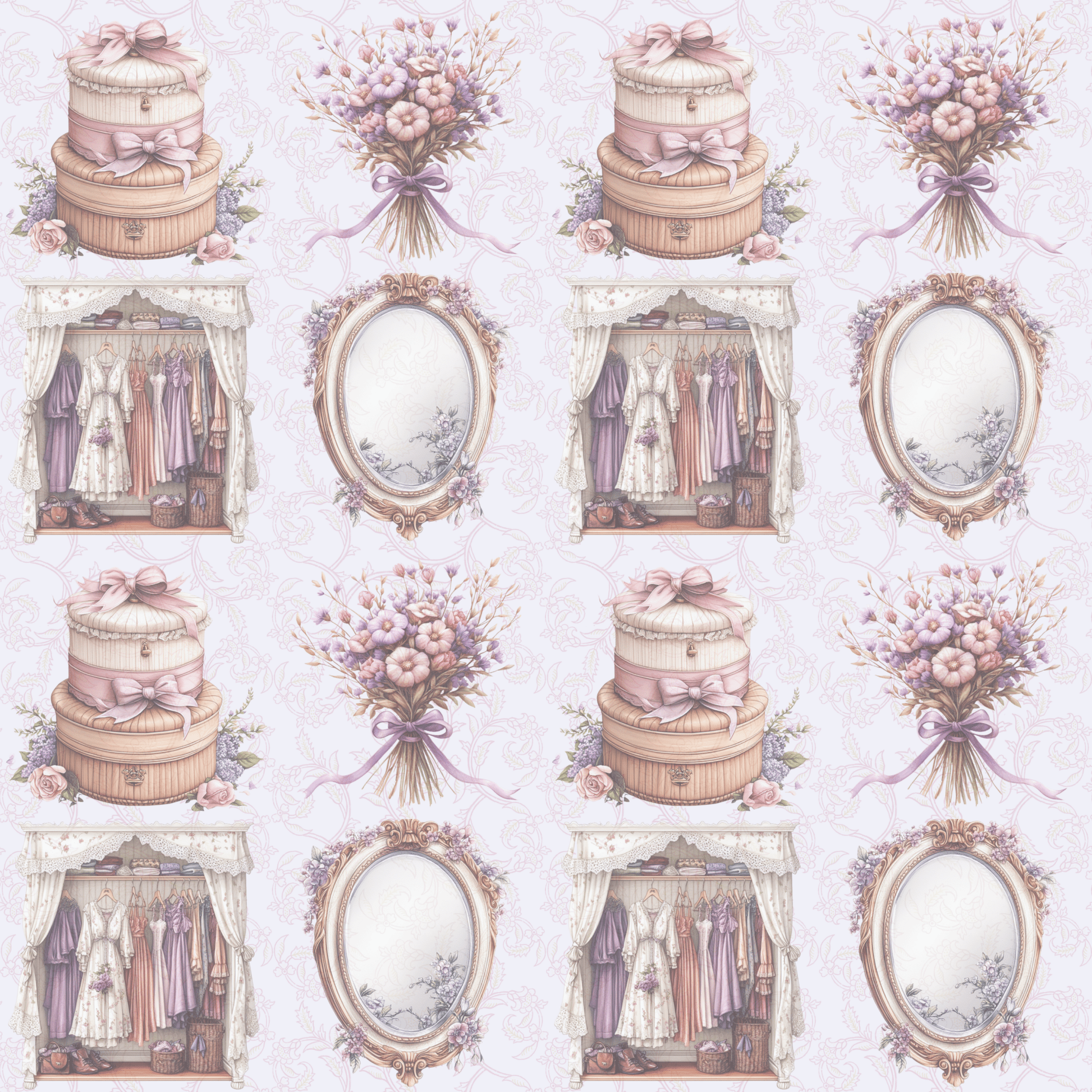 Elegant Wedding or Bachelorette Vintage Wrapping Paper