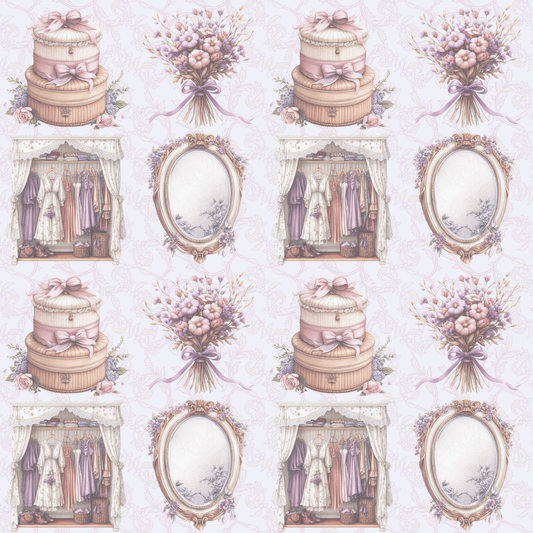 Elegant Wedding or Bachelorette Vintage Wrapping Paper
